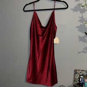 Altar'd State Cocktail Cowl-Neck Mini Dress